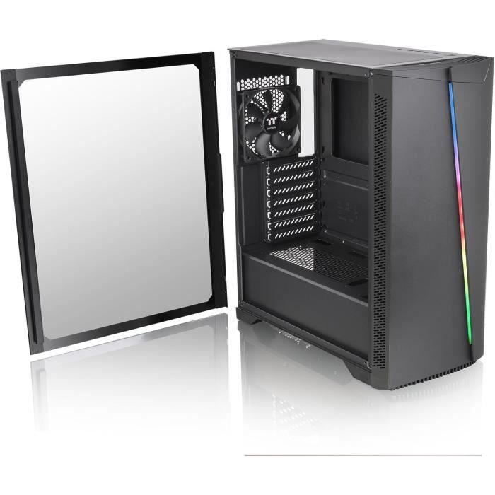 Thermaltake H350 TG RGB Tour ATX panneau latéral fenêtré verre trempé pas d'alimentation PS2 USBAudio - vue 3