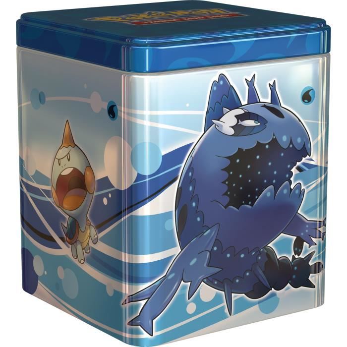 Coffret 3 boosters + 1 pièce Pokémon Tin Cube métal neuf sous