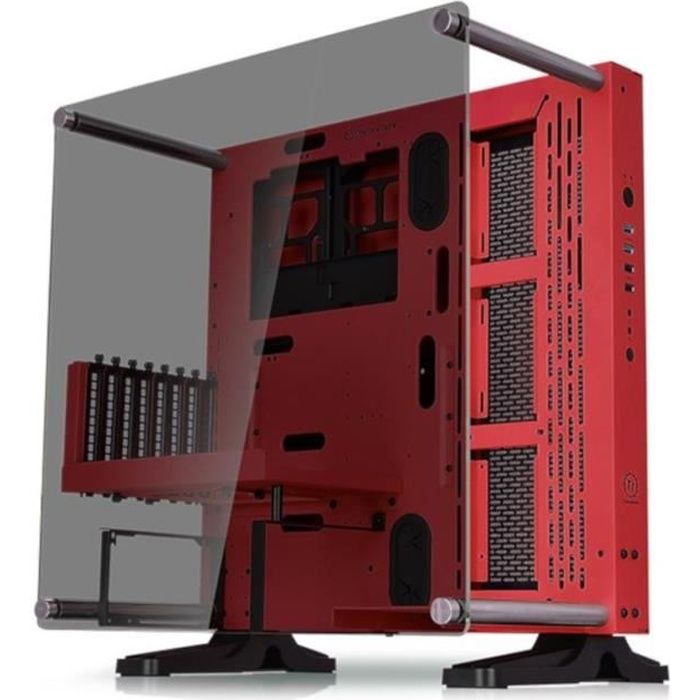 THERMALTAKE Core P3 TG rouge – Boîtier sans alimentation – Format ATX