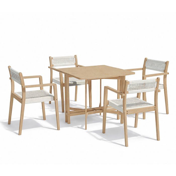 Ensemble table carrée pliante FERRET 90x90 cm avec lot de 4 fauteuils ARAWA empilables - Bois acacia FSC - 4 personnes Ensemble table carrée pliante FERRET 90x90 cm avec lot de 4 fauteuils ARAWA empilables - Bois acacia FSC - 4 personnes