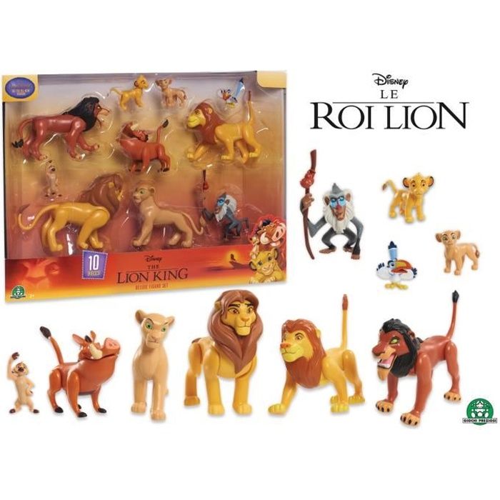 LE ROI LION - Coffret 10 Figurines et Accessoires - Cdiscount Jeux - Jouets