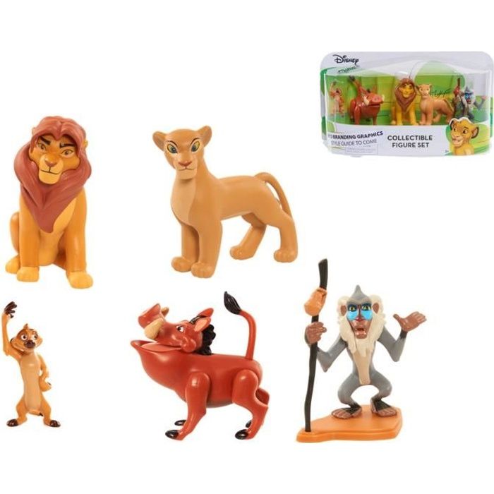 LE ROI LION - Coffret 5 figurines