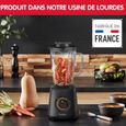 MOULINEX Blender électrique, Design écologique, Smoothie, Milk-shake, Gaspacho, Soupe, 1,75 L, 4 lames, 800 W, Eco Respect LM46EN10-4