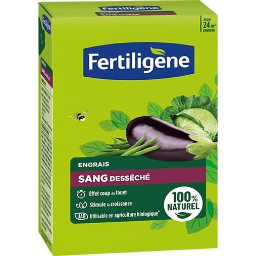 Sang desséché UAB FERTILIGENE - FSAN12 - 1,2 kg - Effet coup de fouet - Idéal pour les fleurs et le 