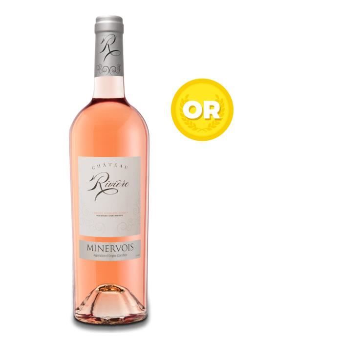 CHATEAU RIVIERE Minervois Vin Rosé 75 cl La cave Cdiscount