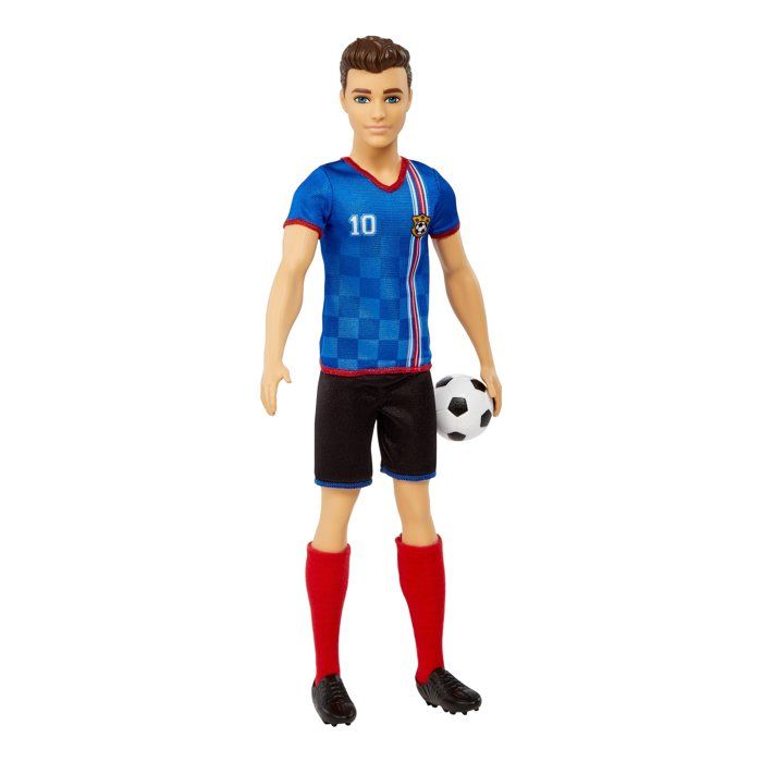 Poupée Footballeuse Barbie HCN17 – Tenue de Football et Ballon Inclus