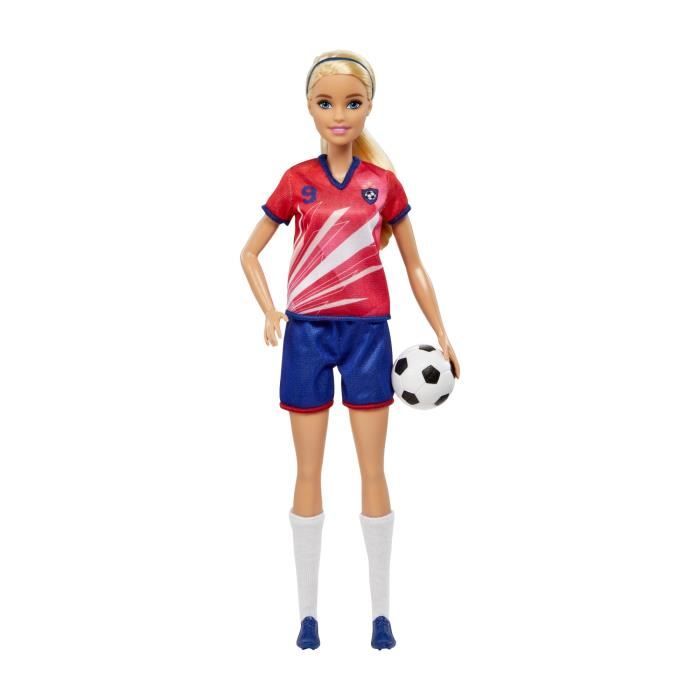 Poupée Footballeuse Barbie HCN17 – Tenue de Football et Ballon Inclus - vue 2