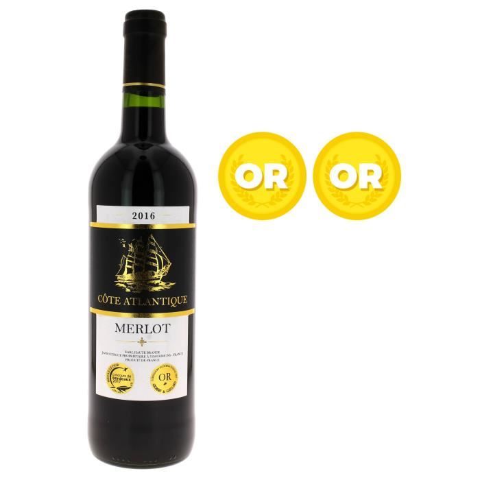 Cote Atlantique 2016 Vin De Pays De L Atlantique Vin Rouge De Bordeaux