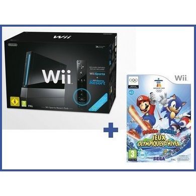 Console Wii Noire - Nintendo - Sports Resort+Mario & Sonic JO