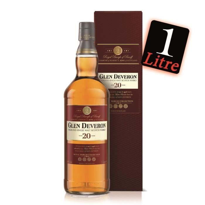 GLEN DEVERON 20 ans 100cl Achat / Vente GLEN DEVERON 20 ans Cdiscount