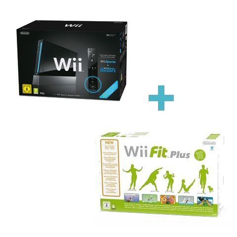Console Wii Noire Nintendo Wii Sports Resort Pack avec Wii