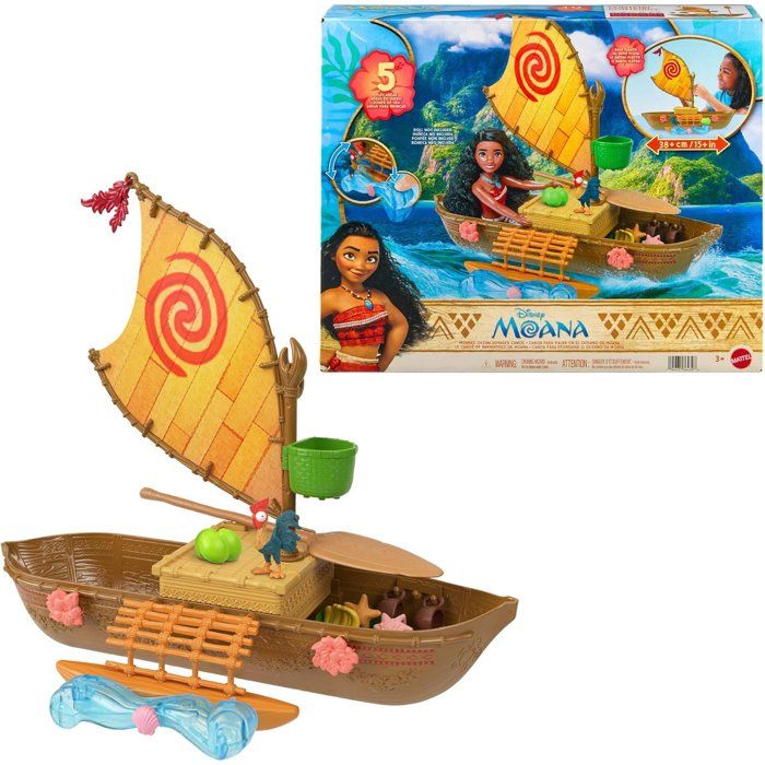 Disney Coffret La grande pirogue de Vaiana figurines et accessoires - vue 2