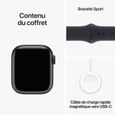 Apple Watch Series 9 GPS - 41mm - Boîtier Midnight Aluminium - Bracelet Midnight Sport Band - S/M-5