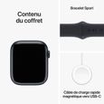 Apple Watch Series 9 GPS - 45mm - Boîtier Midnight Aluminium - Bracelet Midnight Sport Band - M/L-5