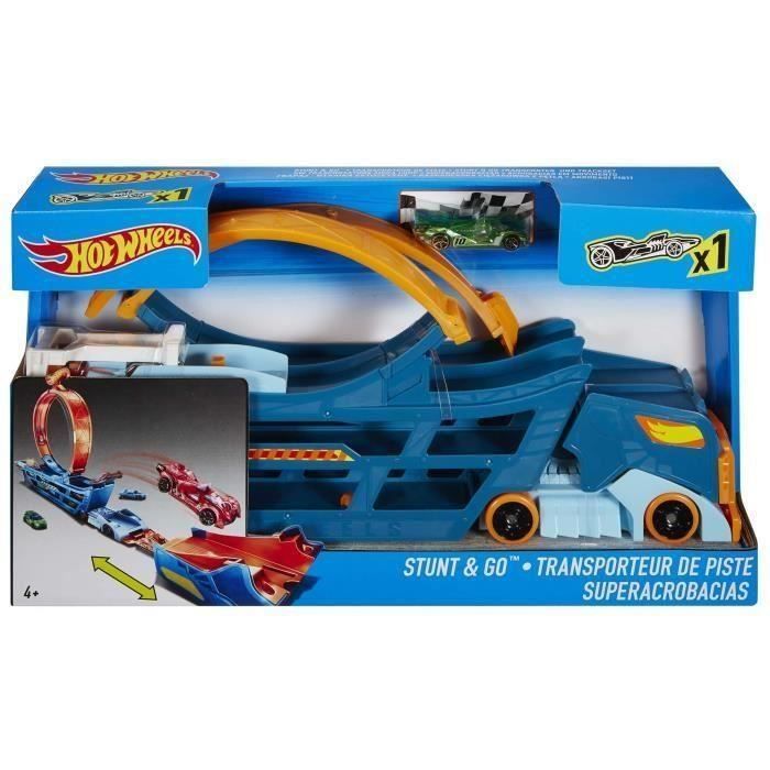 Hot Wheels Ville Transporteur avec pente de vitesse, 1 véhicule