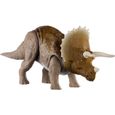 Figurine dinosaure Triceratops - JURASSIC WORLD - Dino Sonores - Fonction d’attaque mécanique-0
