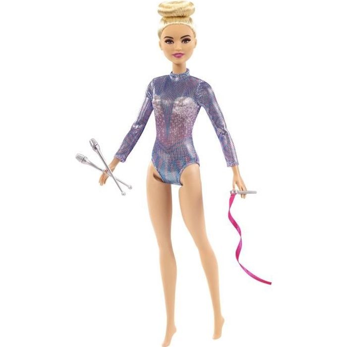 Barbie - Barbie Gymnaste Blonde - Poupée Mannequin - 3 Ans Et + GTN65