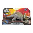 Figurine dinosaure Triceratops - JURASSIC WORLD - Dino Sonores - Fonction d’attaque mécanique-5