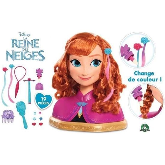 Disney Princesses - Tête à Coiffer Deluxe - Anna