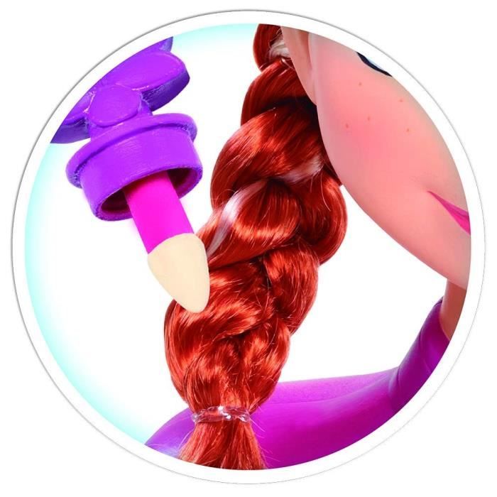 Tête à coiffer cheveux synthétiques - ANNA