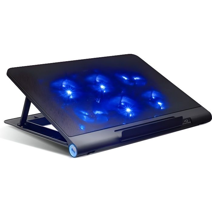 Refroidisseur pour PC PORTABLE AIRBLADE 800 RGB Portables Jusqu/’/à 17.3/” 5 positions r/églables 2 Ports USB Ventilateur 18.5 cm Big Fan LED RGB Spirit Of Gamer 6 Vitesses de Ventilation