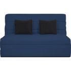DUNLOPILLO Banquette BZ 2 places - Bleu - RÊVEUR