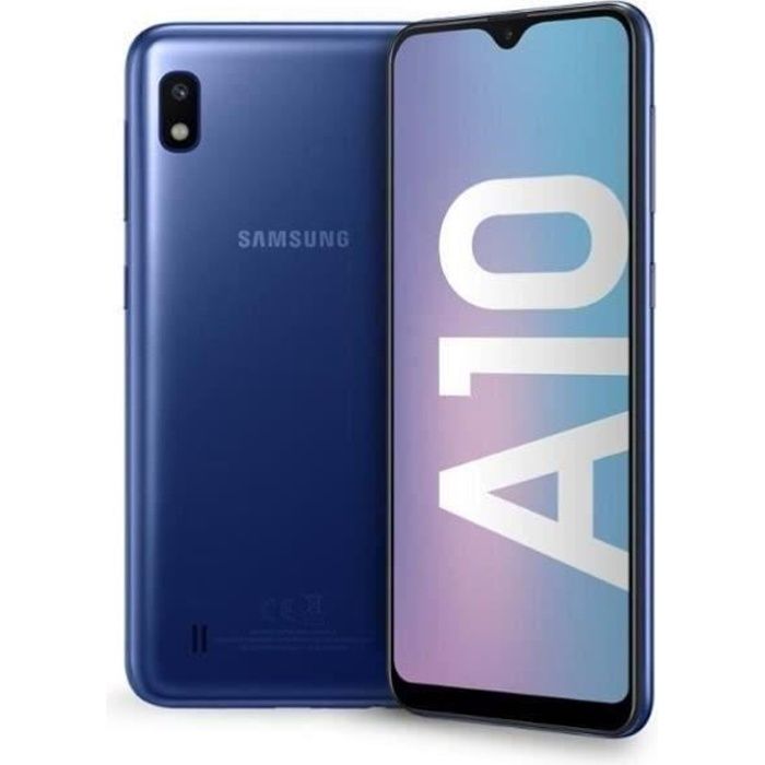 Vente T&eacute;l&eacute;phone portable Samsung Galaxy A10 32 go Bleu - Double sim pas cher