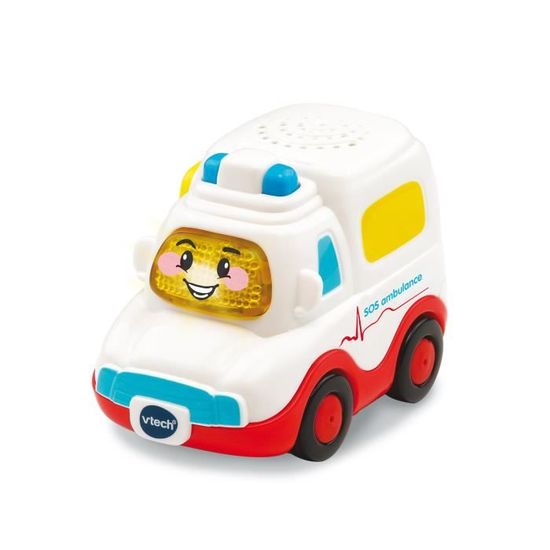 Gemuseeee Ambulance Jouet réaliste avec Musique et lumières LED. Reconstitue Une scène réaliste et favorise la motricité l'imagination. Jouet éducatif pour Enfants de 3 Ans Plus