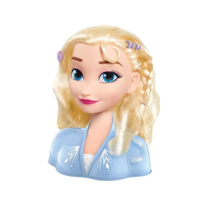La Reine des Neiges 2 - Tête à Coiffer Elsa - Accessoires Inclus - GPTOYS