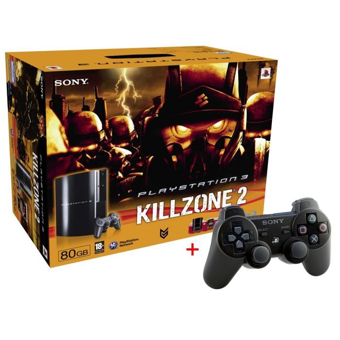 Console Sony PlayStation 3 / PS3 - 80 Go - Killzone 2 - Full HD - Blu-Ray Disc - Garantie 1 an