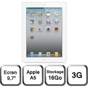 TABLETTE TACTILE Apple iPad 2 16 Go 3G (MC982NF/A)