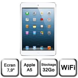 TABLETTE TACTILE Apple iPad mini Wi-Fi 32 Go blanc & argent