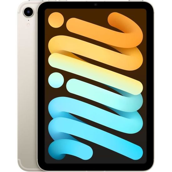 Apple - iPad mini (2021) - 8,3" WiFi + Cellulaire - 64 Go - Lumière Stellaire