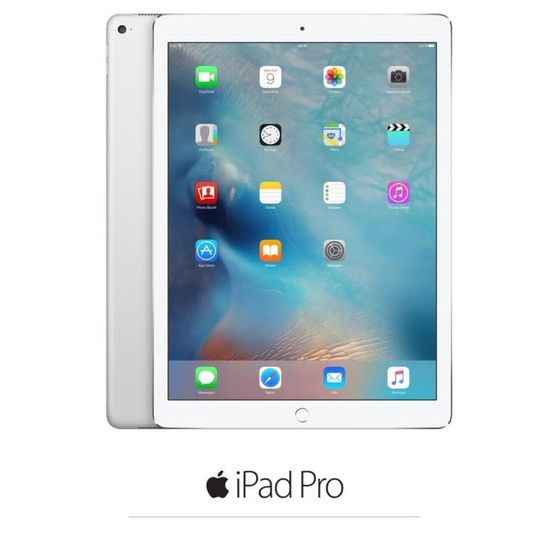 Apple iPad Pro Cellulaire - ML2J2NF/A - 12,9" - iOS 9 - A9X 64 bits - ROM 128Go - WiFi/Bluetooth/4G - Argent
