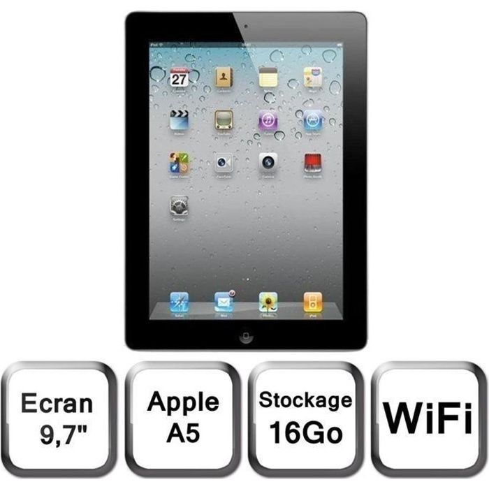 Apple iPad 2 16 Go Noir