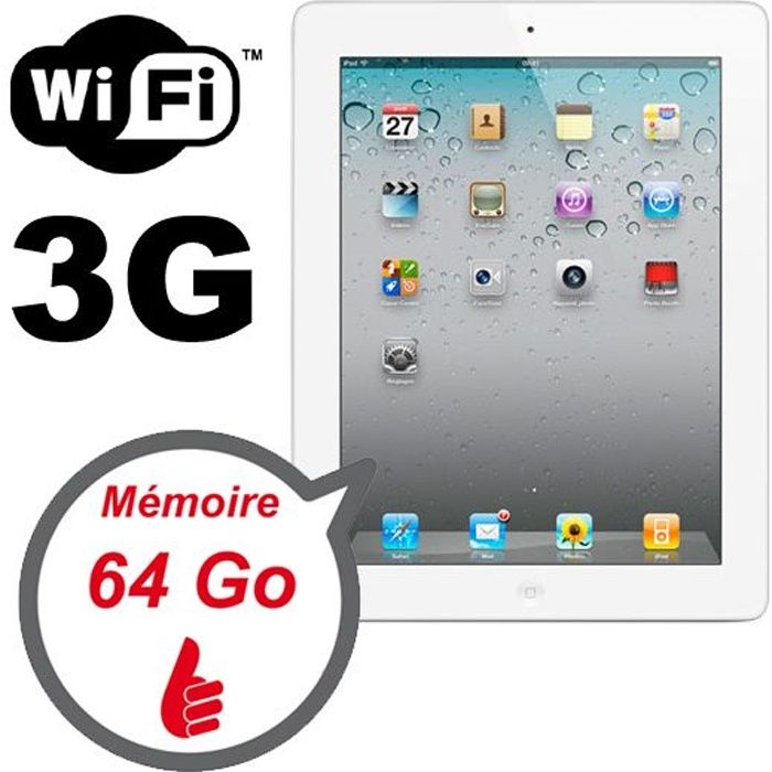 Apple iPad 2 16 Go 3G - Achat / Vente tablette tactile Apple iPad 2 16 Go  3G pas cher- Cdiscount