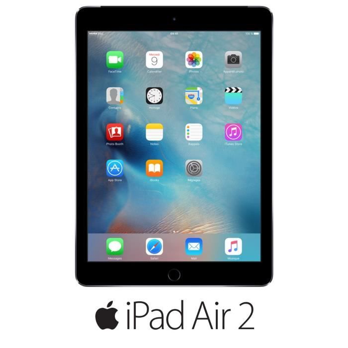 Apple iPad Air 2 Wi-Fi Cellular 16Go Gris sid1