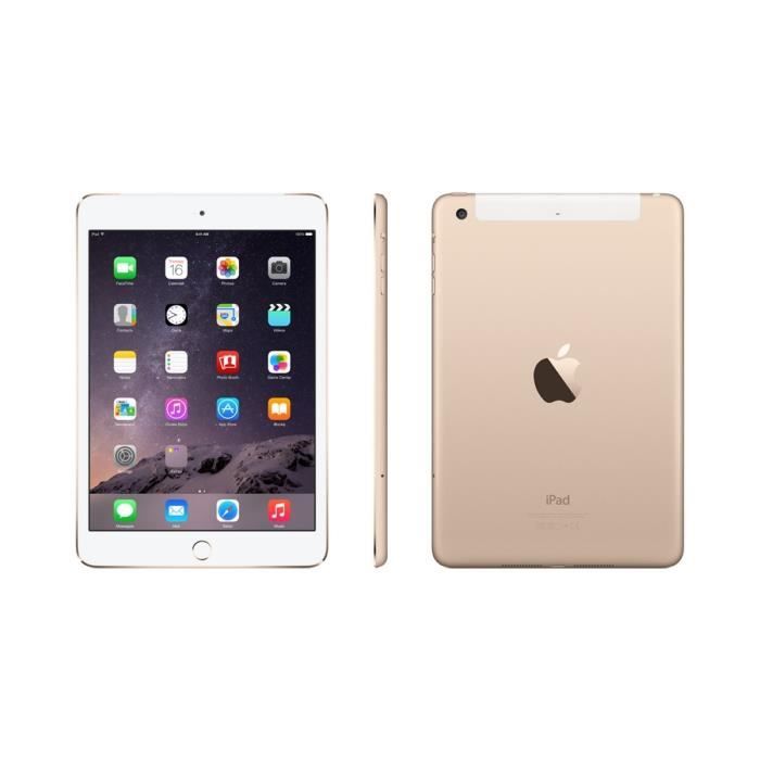 Apple iPad mini 3 Wi-Fi Cellular 64Go Or2