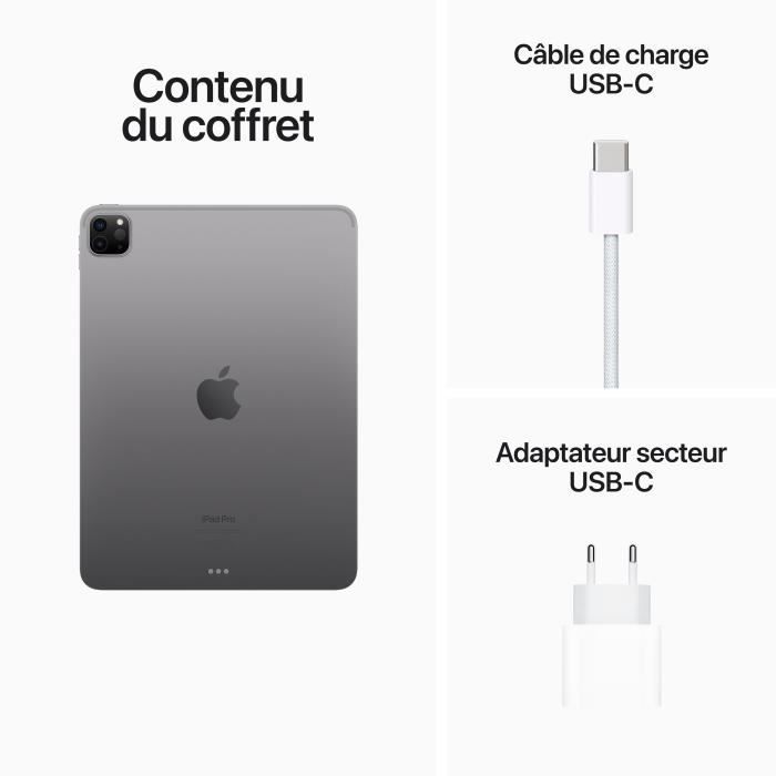 Apple - iPad Pro (2022) - 11 - WiFi - 128 Go - Gris Sidéral