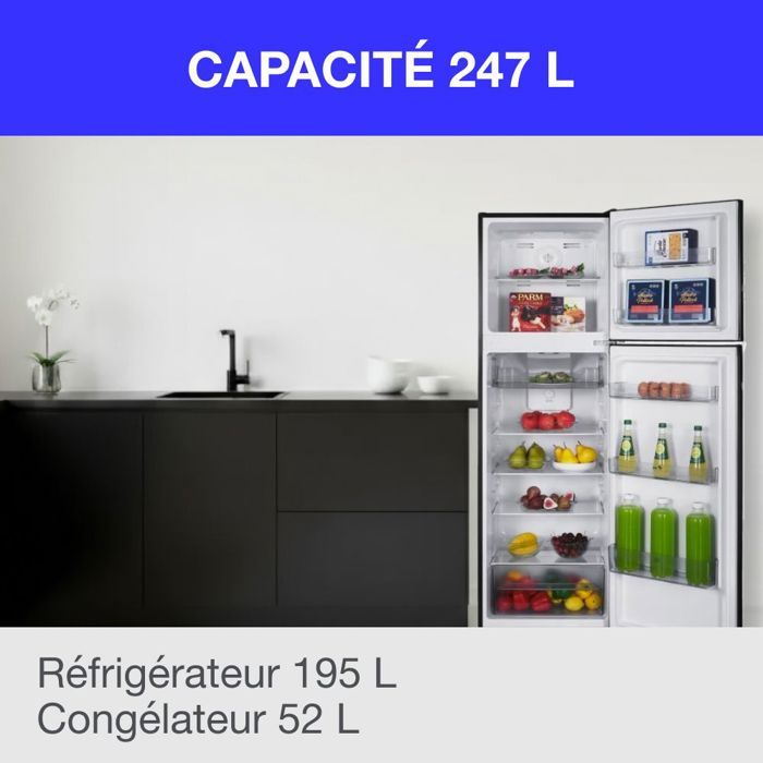 Réfrigérateur-Congélateur Sharp SJFTB03ITXWE - 243 L, Nano Frost, Classe E, Porte Réversible