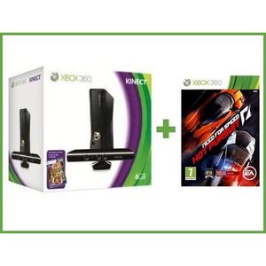 CONSOLE XBOX 360 Console salon - Microsoft - Xbox 360 - 4 Go - Noir - Pack spécial avec Need For Speed Hot Pursuit