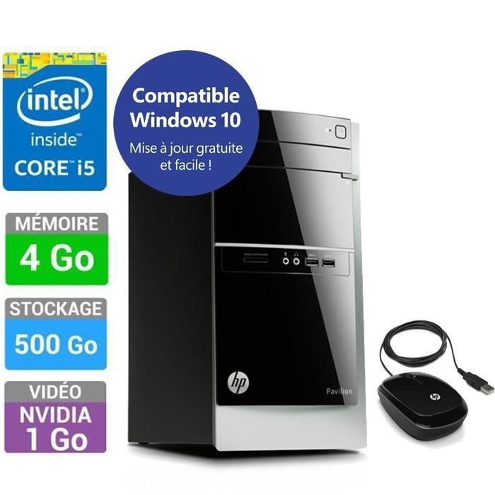 Pack ordinateur de bureau HP Pavilion 500-584nf + souris ...