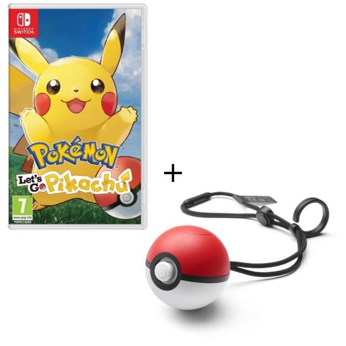Pack Jeu Pokemon Let S Go Pikachu Switch Poke Ball Plus Cdiscount Jeux Video