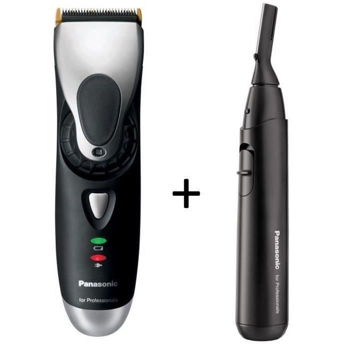 PANASONIC ER-GP72 Tondeuse professionnelle pour cheveux + PANASONIC - ER-RP40 - Tondeuse Rasoir - Tê