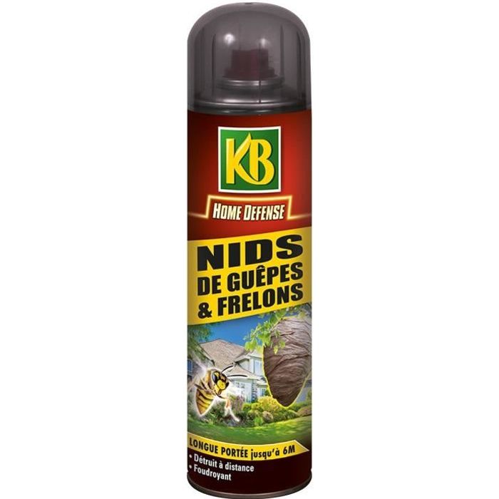 Kb Nids De Guepes Et Frelons Aerosol 500 Ml Cdiscount Jardin
