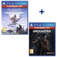 Pack 2 Jeux PS4 PlayStation Hits : Horizon Zero Dawn Complete Edition + Uncharted: The Lost Legacy-0