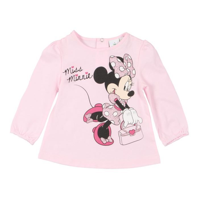 Minnie T Shirt Bebe Fille Rose Cdiscount Pret A Porter