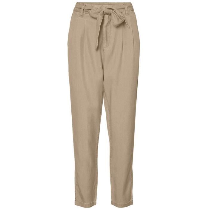 Pantalon online beige femme