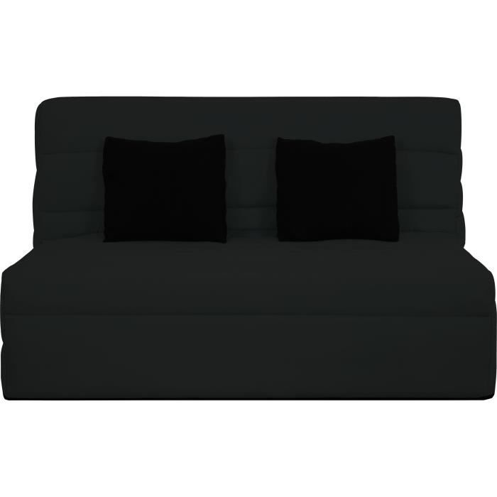 Banquette BZ Dunlopillo - Noir - Matelas Slyde 13cm - Anti-acarien, antibactérien, anti-moisissure