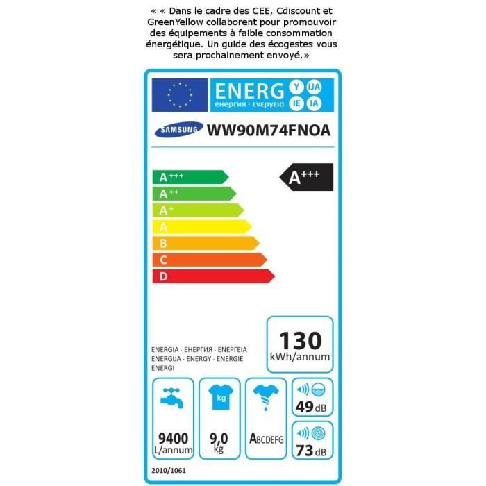  WW90M74FNOA/EF QUICKDRIVE - Lave linge frontal4